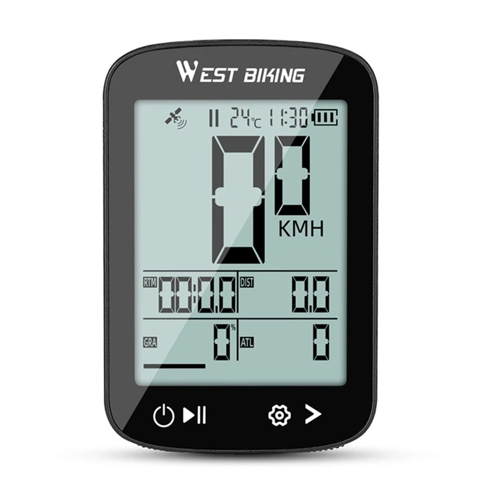 Безжичен GPS брояч за велосипед WEST BIKING YP0702113 с CE сертификат