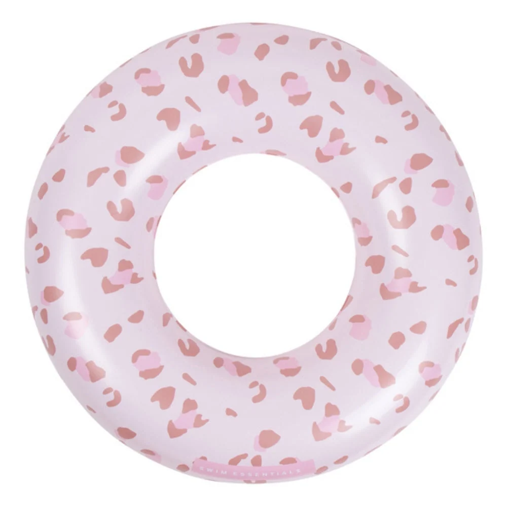 Swim Essentials Детско колело за плуване Old Pink Leopard 90cm