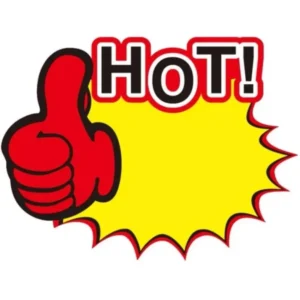 Хартиен етикет HOT 10бр./пак.