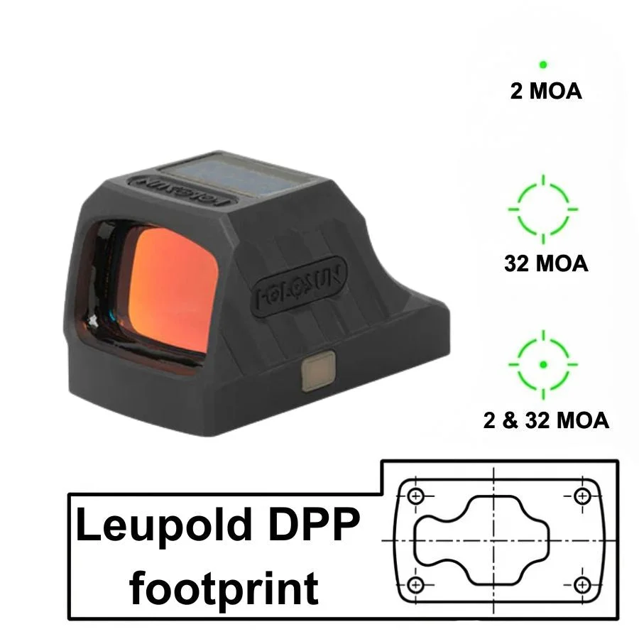 Holosun SCS 320 – слънцев колиматор със зелен прицел за SIG Sauer P320 и DPP footprint