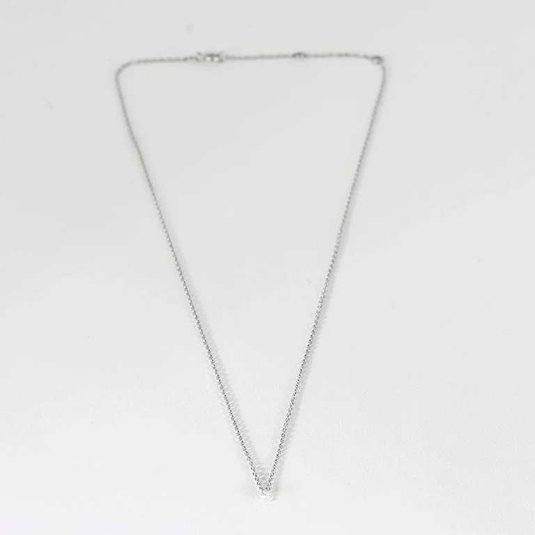 КОЛИЕ С ДИАМАНТИ ОТ БЯЛО ЗЛАТО 0.15ct