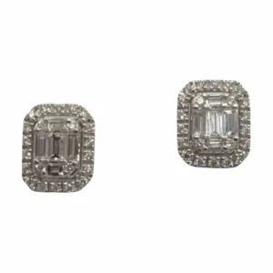 Златни и диамантени обеци 0.36 ct