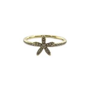 Пръстен от жълто злато и диамант 0.50 ct