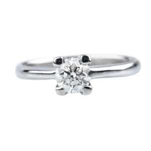 Пръстен Солитер от бяло злато с диамант 0,50 ct