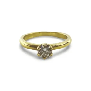 Пръстен Солитер злато и диамант 0.53 ct