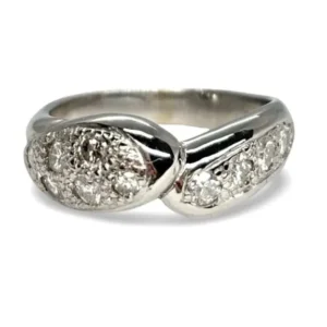 Пръстен от бяло злато и диаманти 0,60 ct