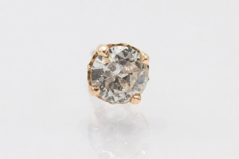 Обеци с диаманти със стара шлифовка с тегло 0,70 ct.