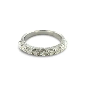 Наполовина Сватбена халка злато и диаманти 0.72 ct