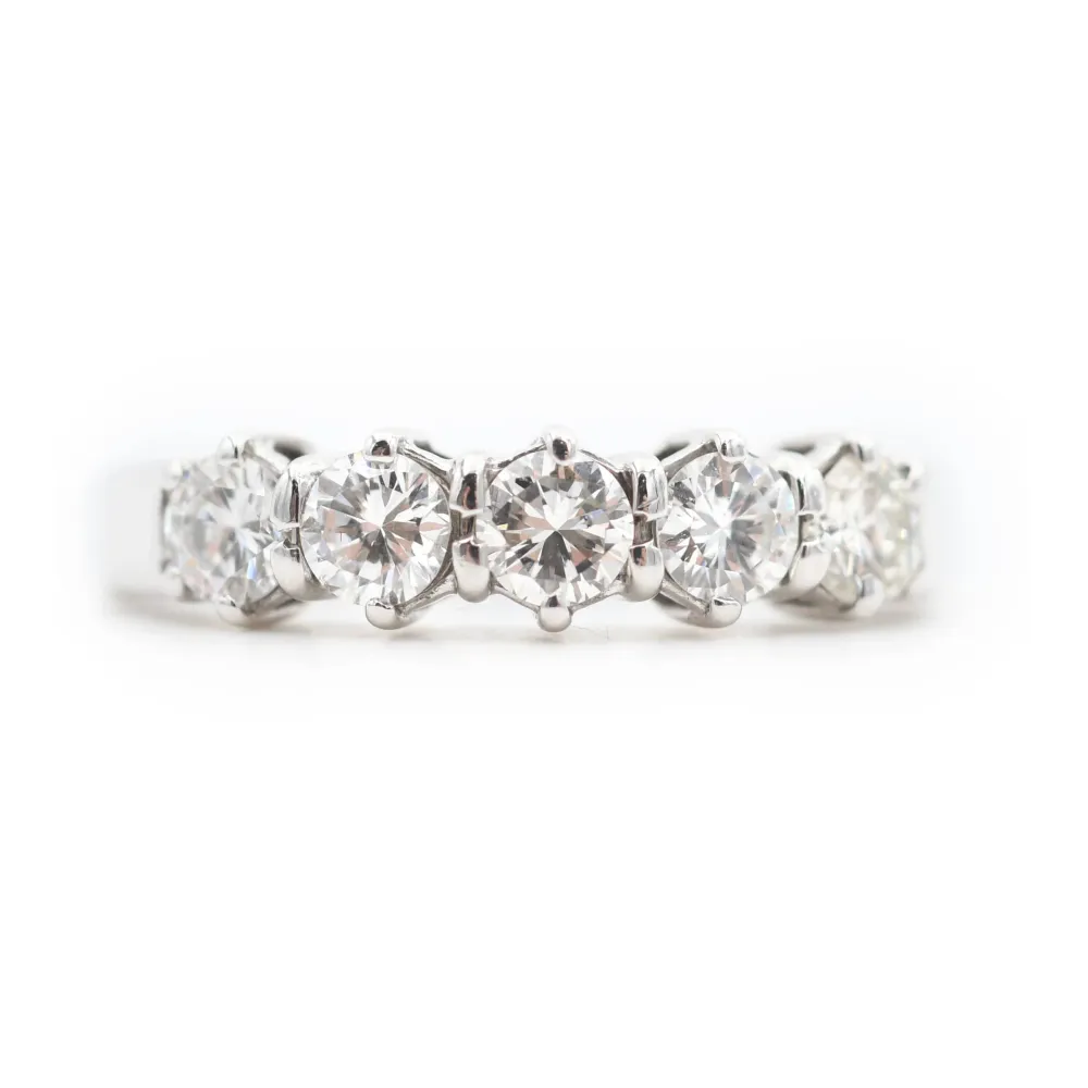 Пръстен ривиера 0,75 ct