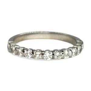 Полу-вечен пръстен - Пръстен от бяло злато 18К и диаманти 0,75 ct