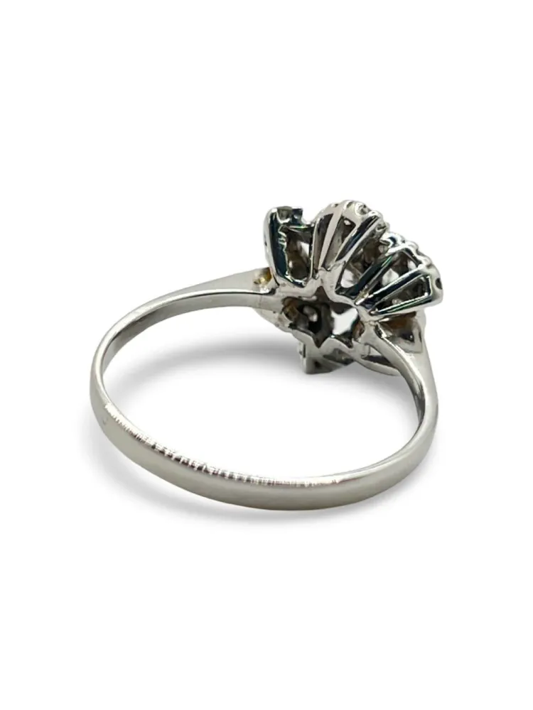 Пръстен с бяло злато и диамант 0.75ct