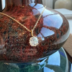 Висулка с диамант стар шлиф 1,31 ct от 18K злато