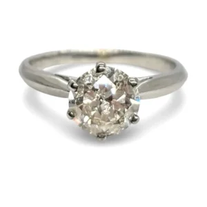 Солитер бяло злато и диамант 1,40 ct