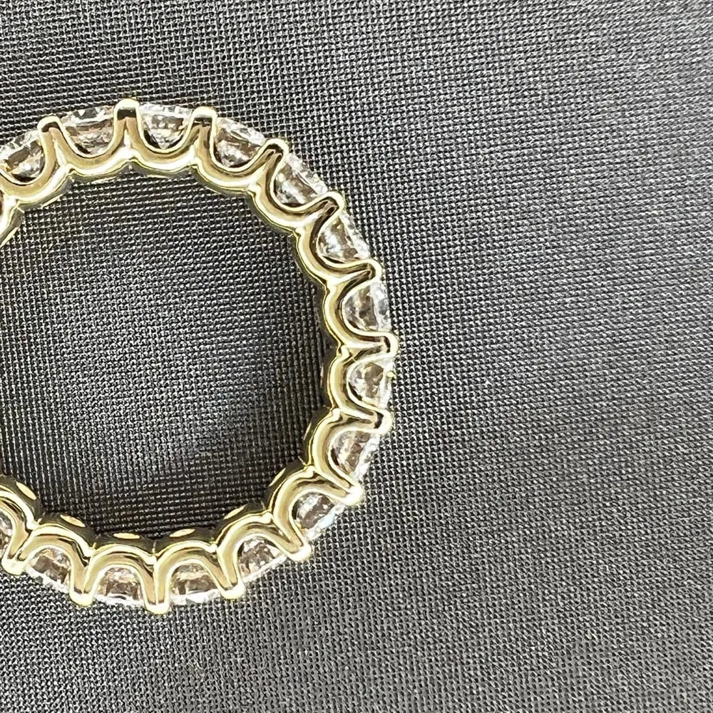 Сватбена халка - Пръстен от 18K жълто злато и диаманти 2,20 ct