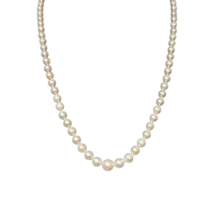 Колие от 18K злато и култивирани перли, 52 см