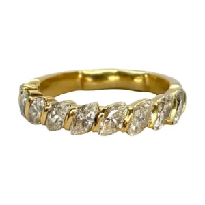 Полу-вечен пръстен - Пръстен от жълто злато 18K и диаманти 1,5 ct