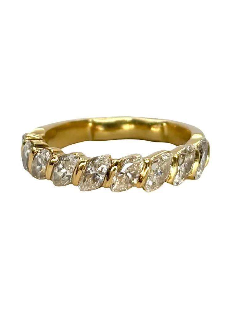 Полу-вечен пръстен - Пръстен от жълто злато 18K и диаманти 1,5 ct