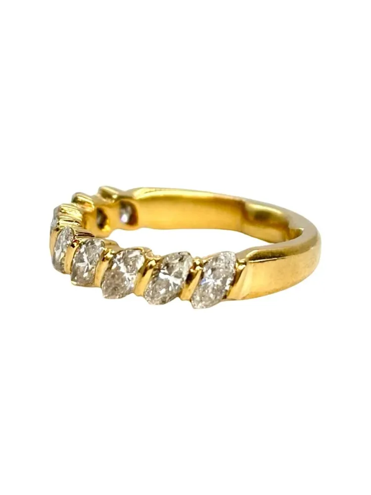 Полу-вечен пръстен - Пръстен от жълто злато 18K и диаманти 1,5 ct