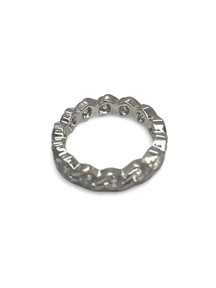 Сватбена халка Пълен кръг злато и диаманти 2.38 ct