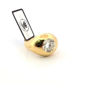 Пръстен Солитер жълто злато и диамант 2,50 ct