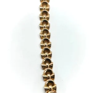 Арт деко гривна от жълто злато