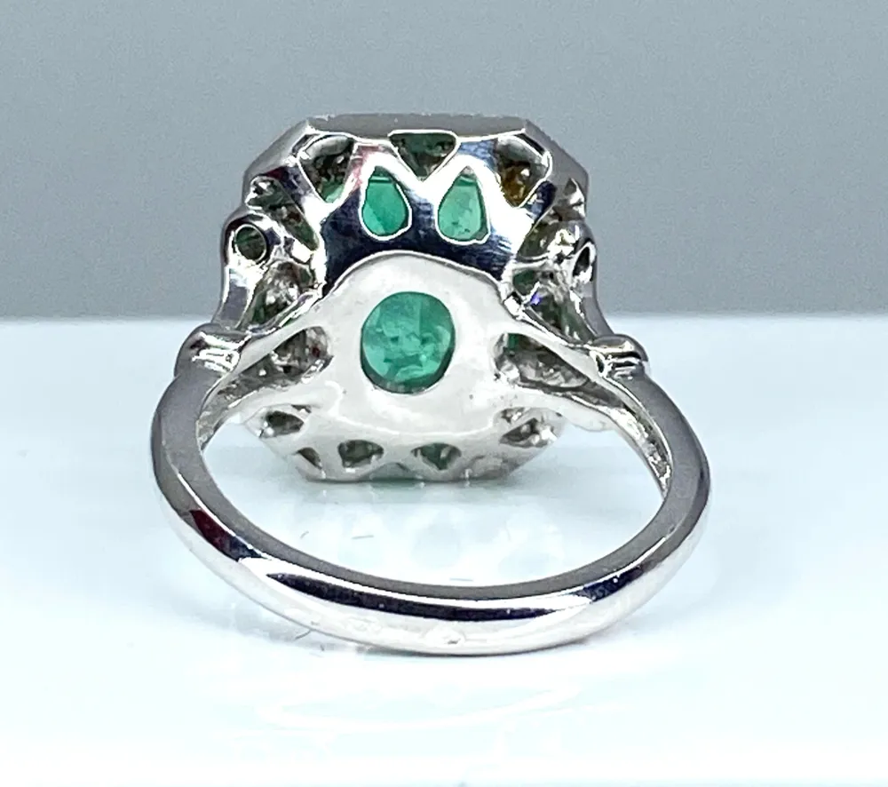 Пръстен с изумруд и диамант 5,32 карата