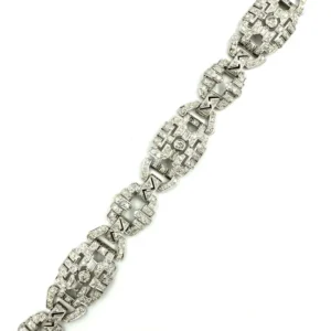 Гривна Арт Деко Платина и диаманти (8,5ct)