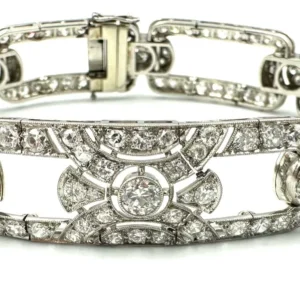 Гривна Арт Деко Платина и диаманти (9,4ct)