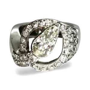 Пръстен от Платина 950 с диаманти 2,50 ct