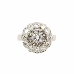 Пръстен Маргаритка 1.2 ct диаманти