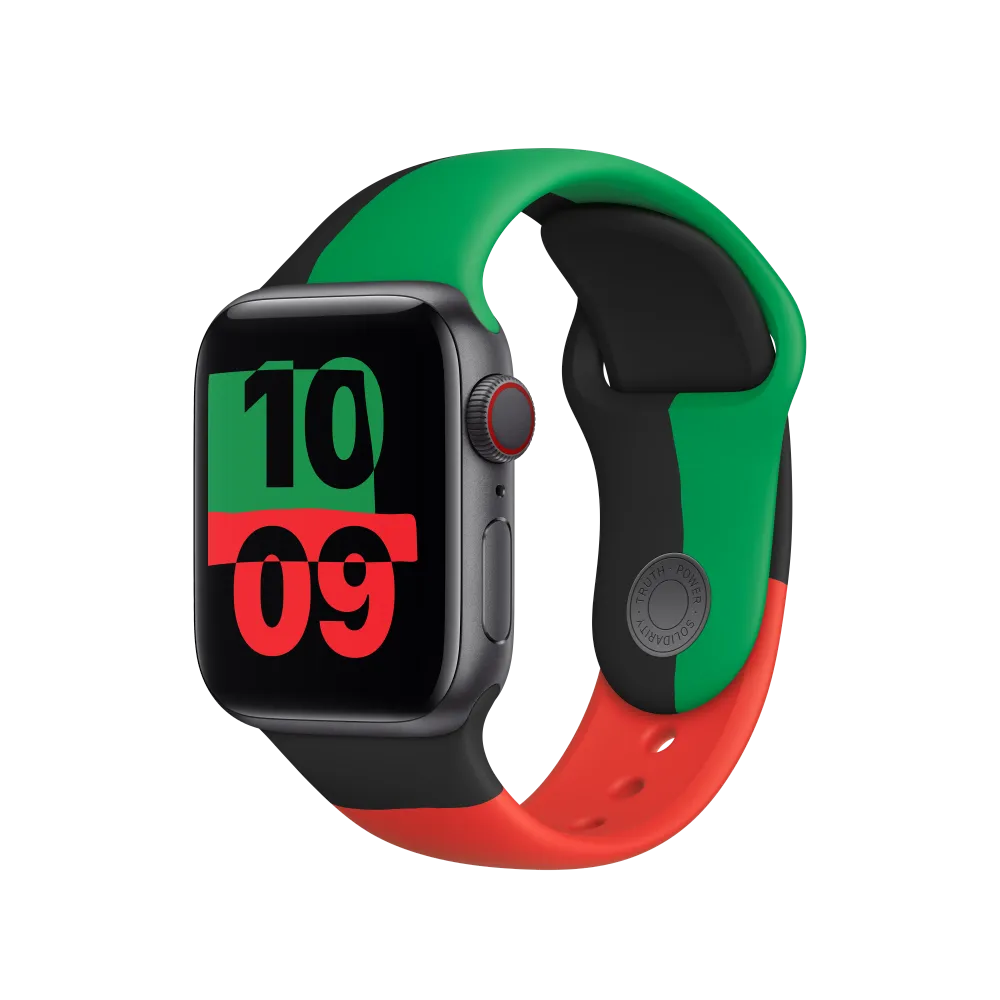 Каишка от Apple - 40 мм Black Unity Sport Band - S/M