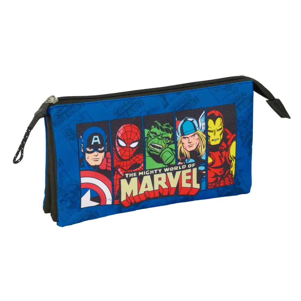 Пътническа Чанта Avengers Син Черен 22 x 12 x 3 cm