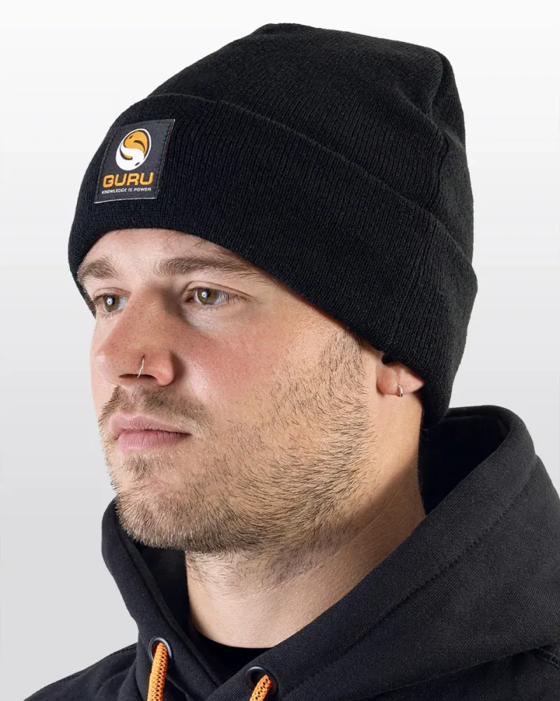 BLACK PATCH BEANIE
