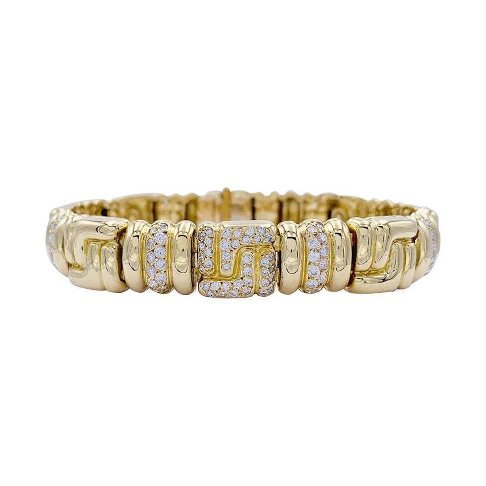 Гривна Boucheron, жълто злато, диаманти.