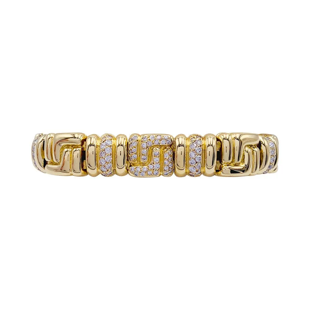 Гривна Boucheron, жълто злато, диаманти.