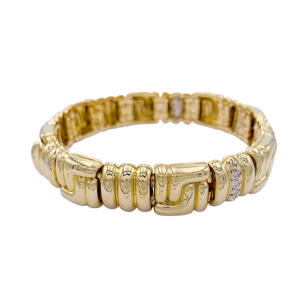 Гривна Boucheron, жълто злато, диаманти.