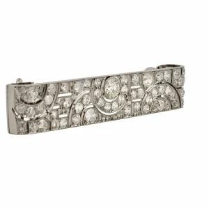 Boucheron - щифт Art Deco в Платина и диаманти
