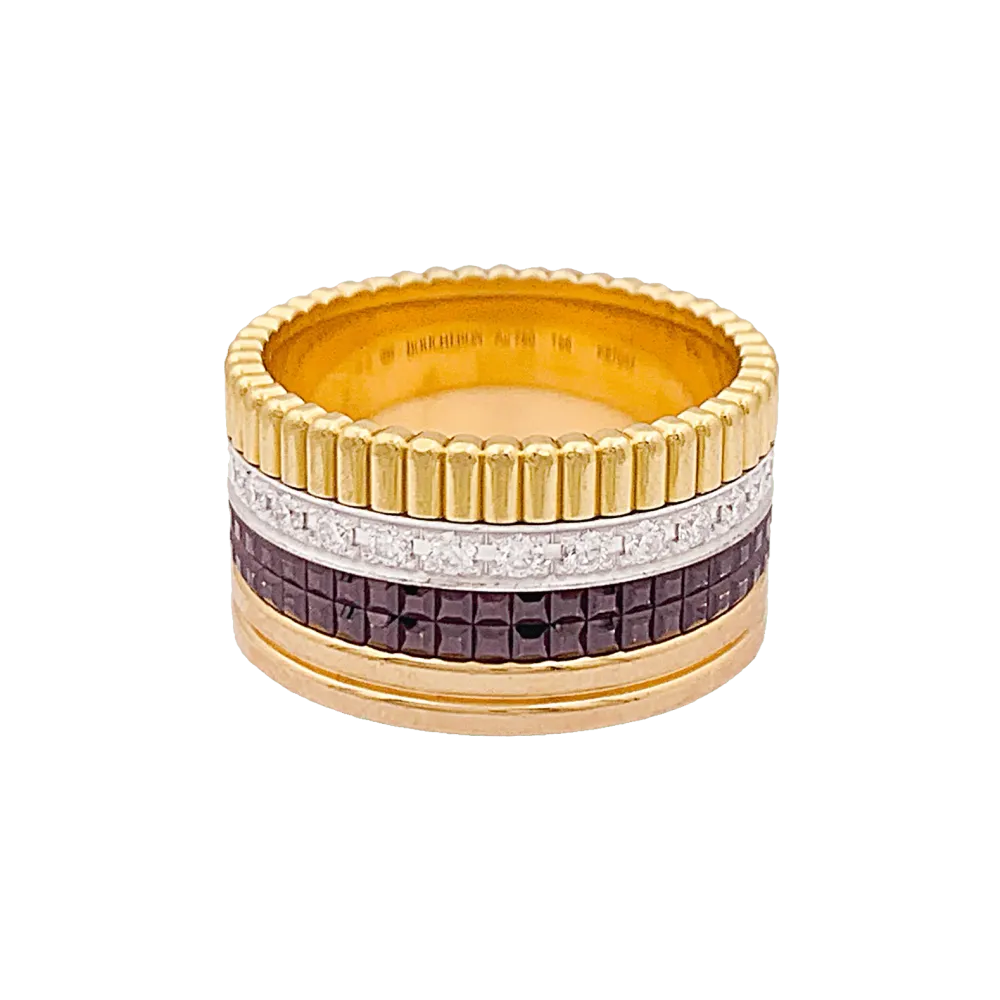 Пръстен Boucheron, "Quatre Classic Large", три златни и диаманти