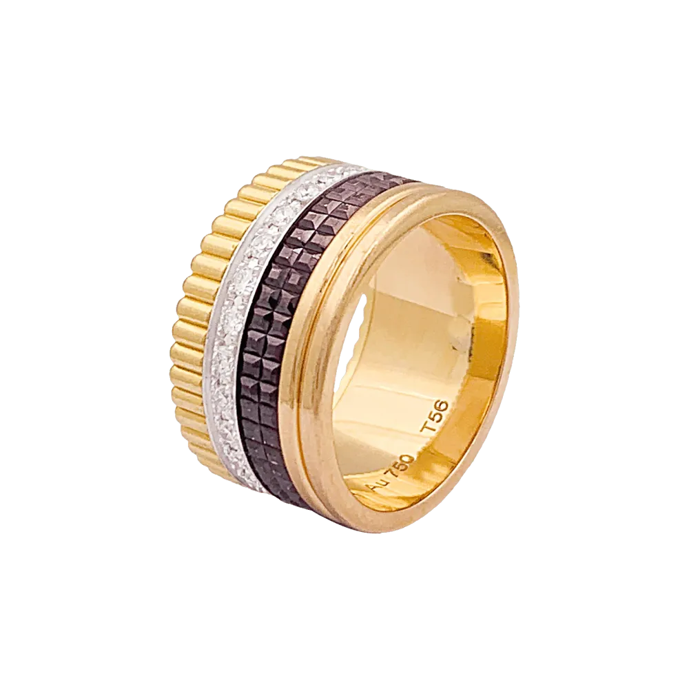 Пръстен Boucheron, "Quatre Classic Large", три златни и диаманти