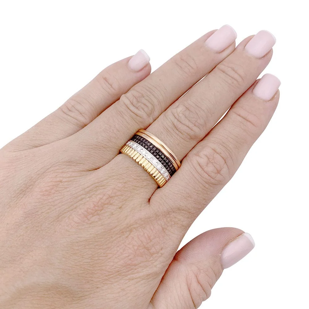Пръстен Boucheron, "Quatre Classic Large", три златни и диаманти