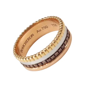 Boucheron Quatre - Класически пръстен Small от 18K трицветно злато