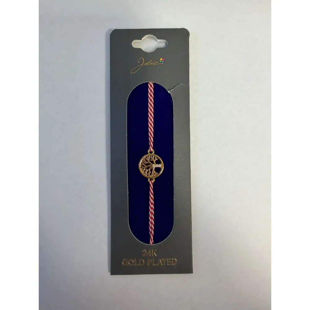 Bratara Placata cu Aur 24k, Snur Rosu, Model 2