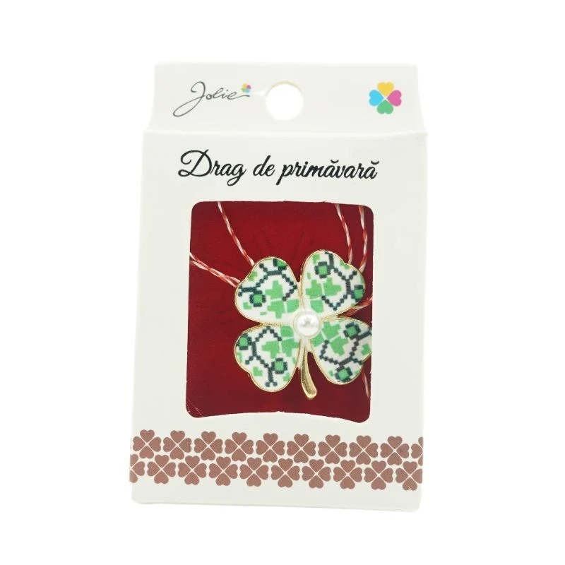 Brosa Mica Cutie Trifoi Traditional
