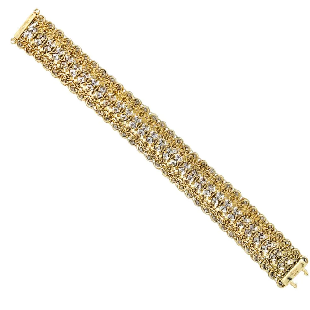 Гривна Buccellati, две златни и диаманти.