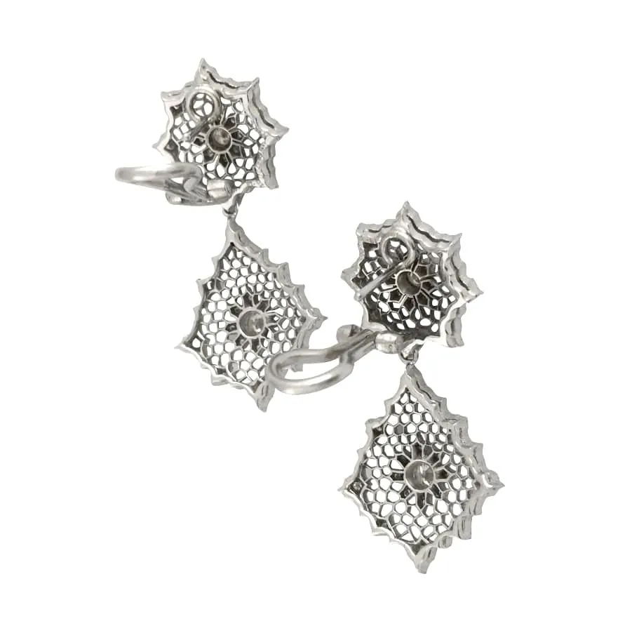 Обеци Buccellati "Dentelle“, диаманти.