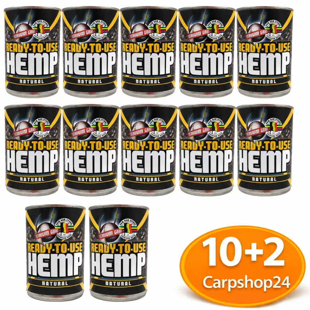 CANNED HEMP NATURAL 400cl - 10 + 2 GRATIS 🎁 PAKKET DEAL