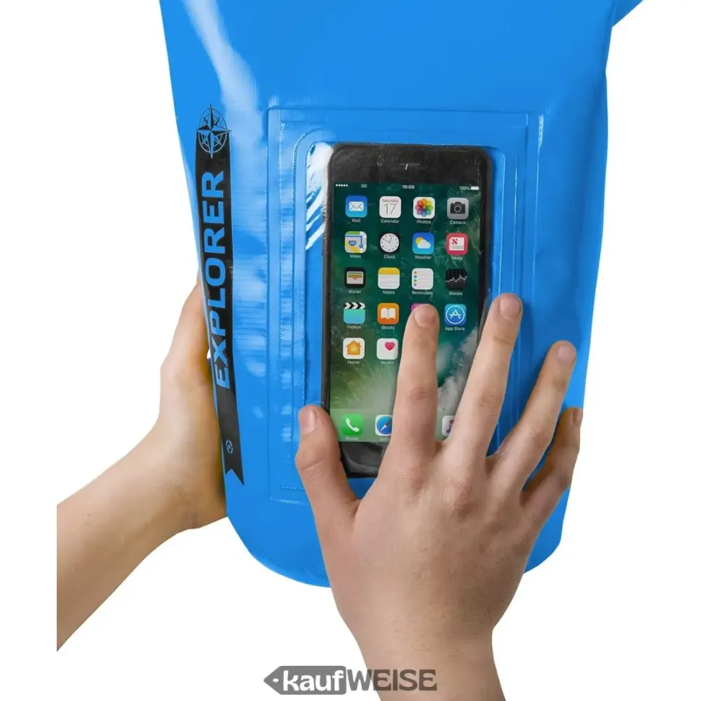 Celly Explorer Dry Bag 2L | Водоустойчиво отделение за мобилен телефон (тъч) | Презрамка за рамо и закопчаване | На открито