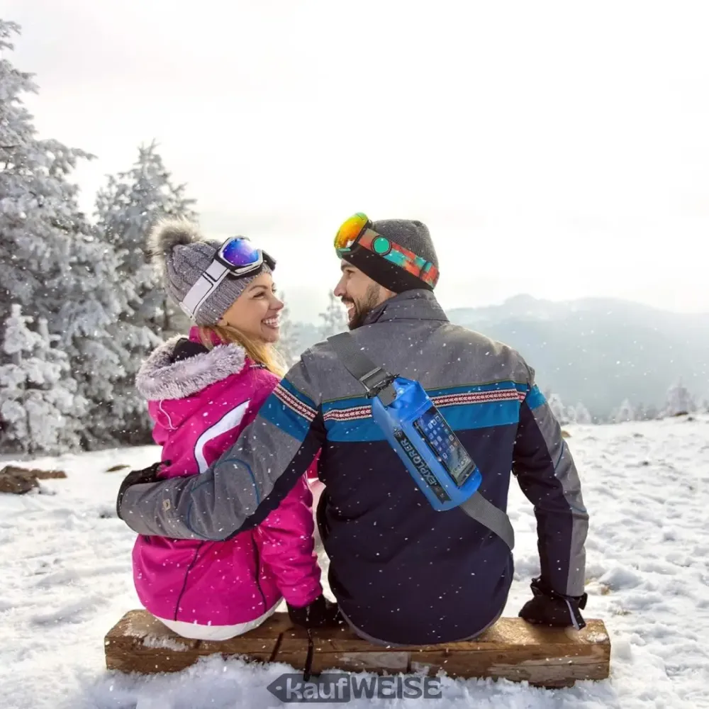 Celly Explorer Dry Bag 2L | Водоустойчиво отделение за мобилен телефон (тъч) | Презрамка за рамо и закопчаване | На открито