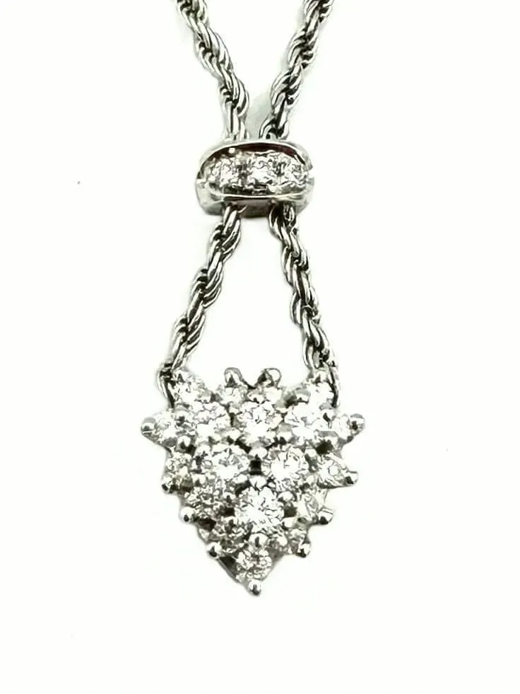 DAMIANI. Колие от бяло злато 18K и диаманти