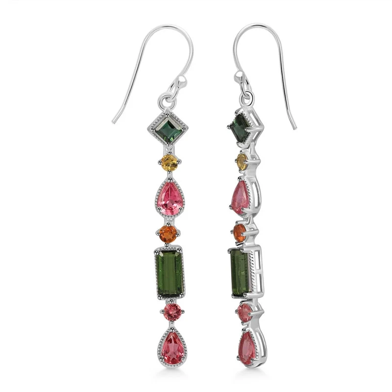 Дълги обеци с турмалин Elixir